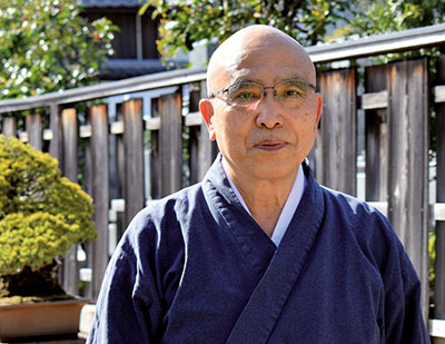 Sokusyu Akiyoshi, der Abt des Subtempels Hoshunin