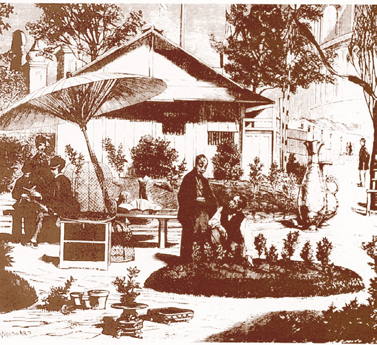 Japanischer Pavillon auf der Pariser Weltausstellung 1878